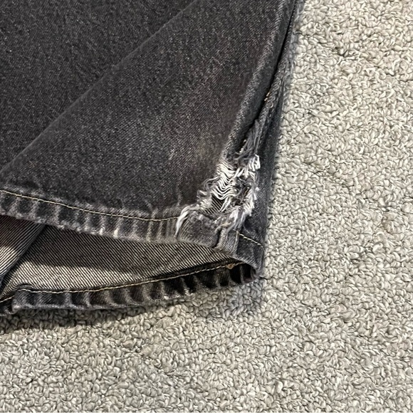 Vintage Faded Glory Jeans Mens 36x31 Black Denim Relaxed Fit Grunge Baggy - Picture 9 of 10